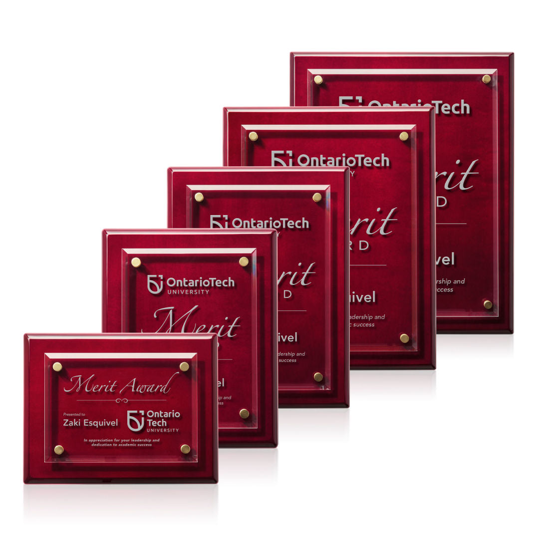 Caledon Plaque - Rosewood/Gold