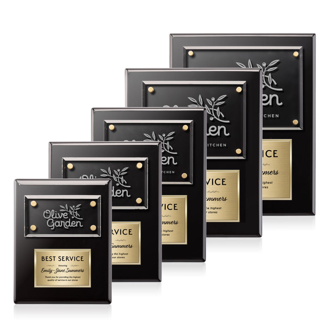 Gossamer Plaque - Black/Gold