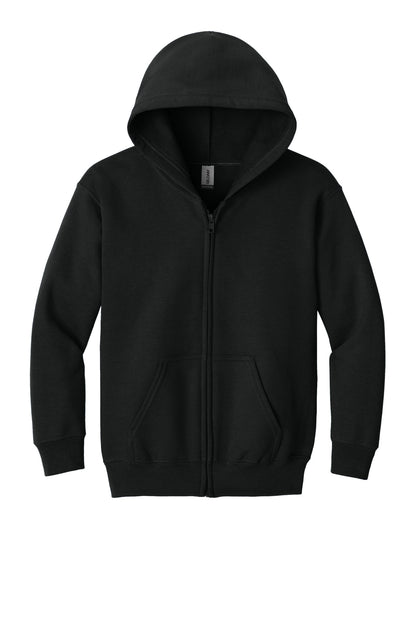 Gildan Youth Heavy Blend Full-Zip Hooded Sweatshirt. 18600B