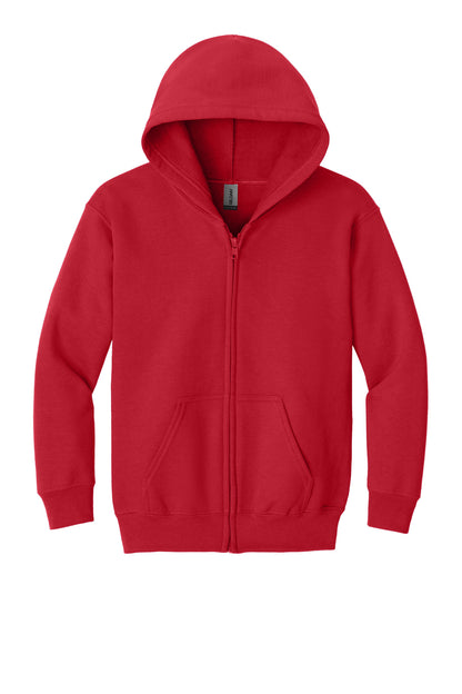Gildan Youth Heavy Blend Full-Zip Hooded Sweatshirt. 18600B