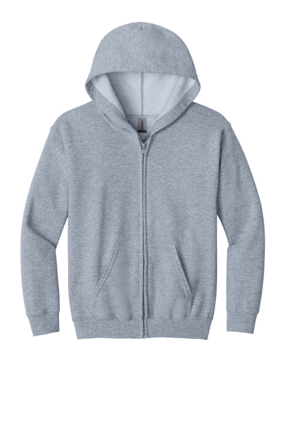 Gildan Youth Heavy Blend Full-Zip Hooded Sweatshirt. 18600B