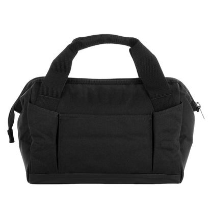 Front View of Black Wolverine 13 inch 14 pocket Tool Bag