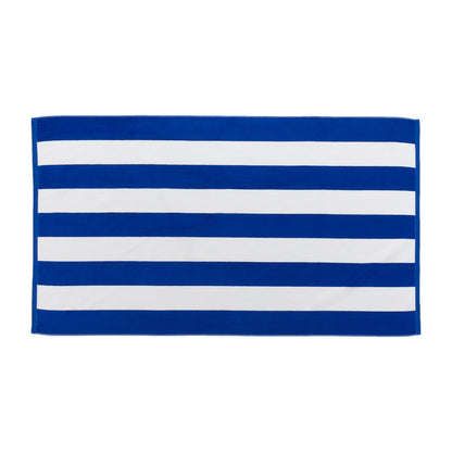 Cabana Stripe Terry Velour Beach Towel