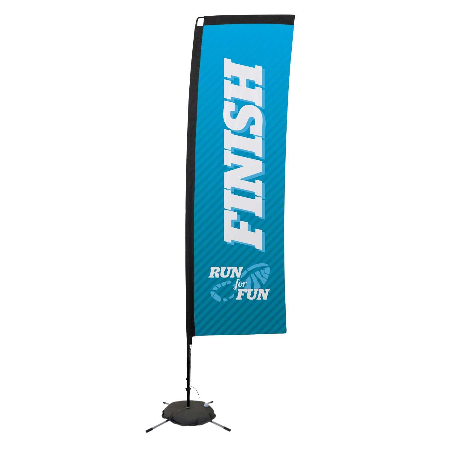 10' Premium Rectangle Sail Sign Kit (Single-Sided with Scissor Base)