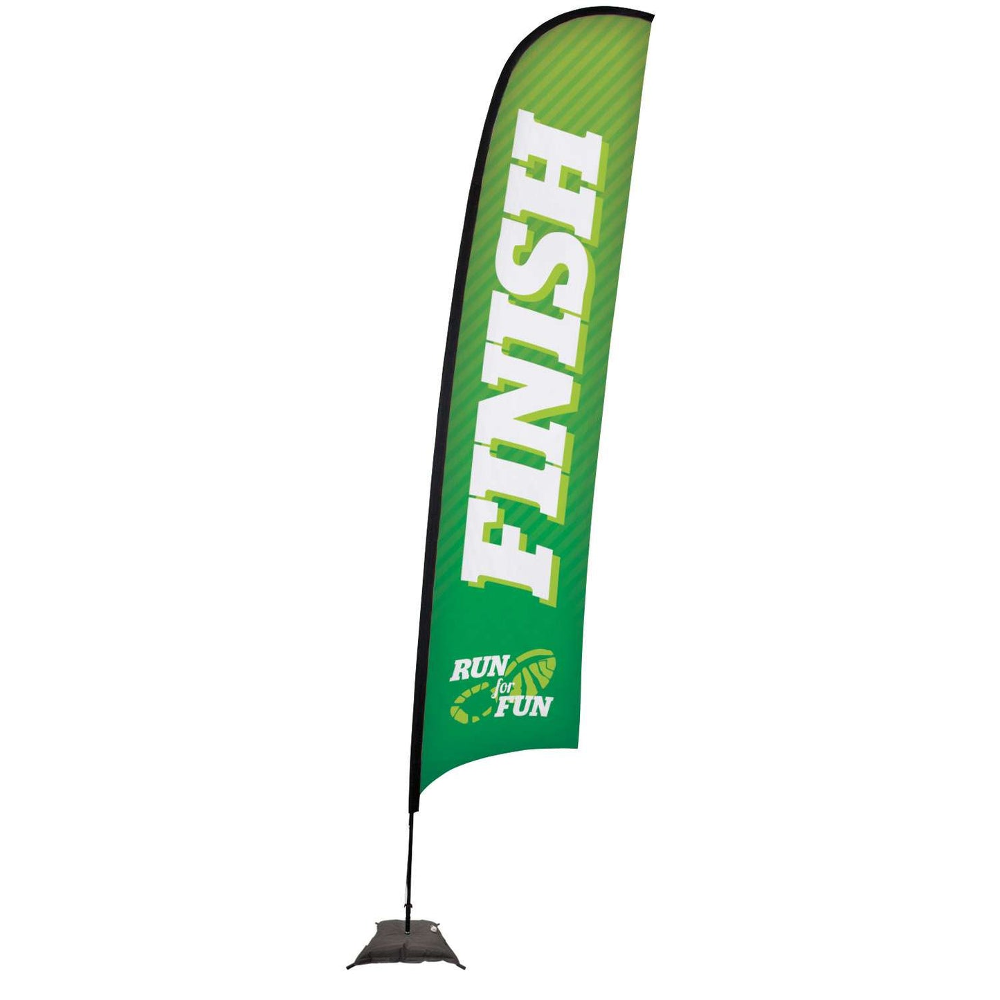 17' Premium Razor Sail Sign Kit (Single-Sided with Scissor Base)