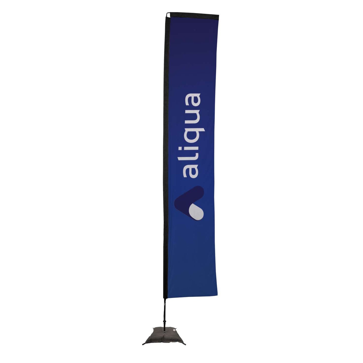 48-Hour Quick Ship 14.5' Premium Rectangle Sail Sign Kit (Single-Sided with Scissor Base)