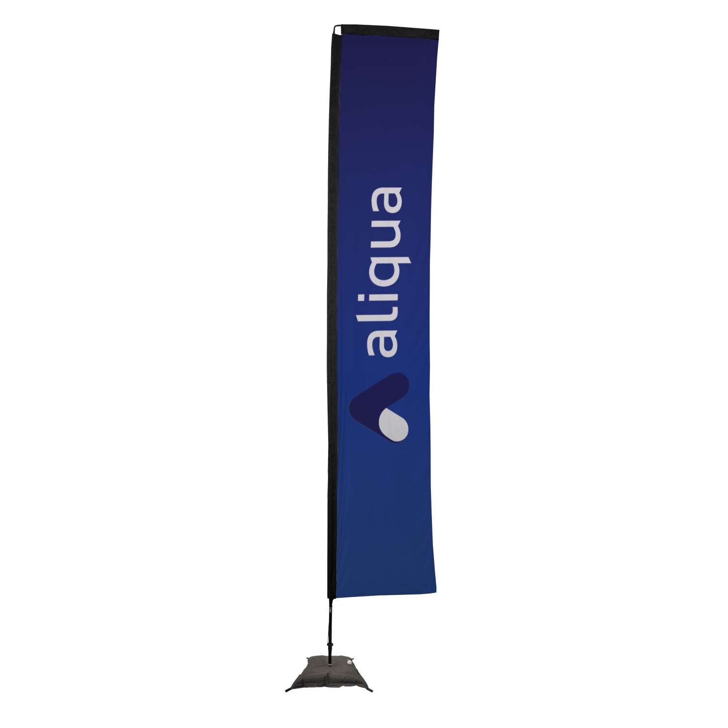 48-Hour Quick Ship 14.5' Premium Rectangle Sail Sign Kit (Single-Sided with Scissor Base)