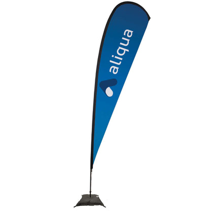 48-Hour Quick Ship 15' Premium Teardrop Sail Sign Kit (Single-Sided with Scissor Base)