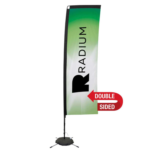 48-Hour Quick Ship 10' Premium Rectangle Sail Sign Kit (Double-Sided with Scissor Base)