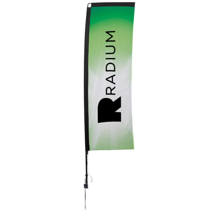 48-Hour Quick Ship 10' Premium Rectangle Sail Sign Kit (Single-Sided with Ground Spike)
