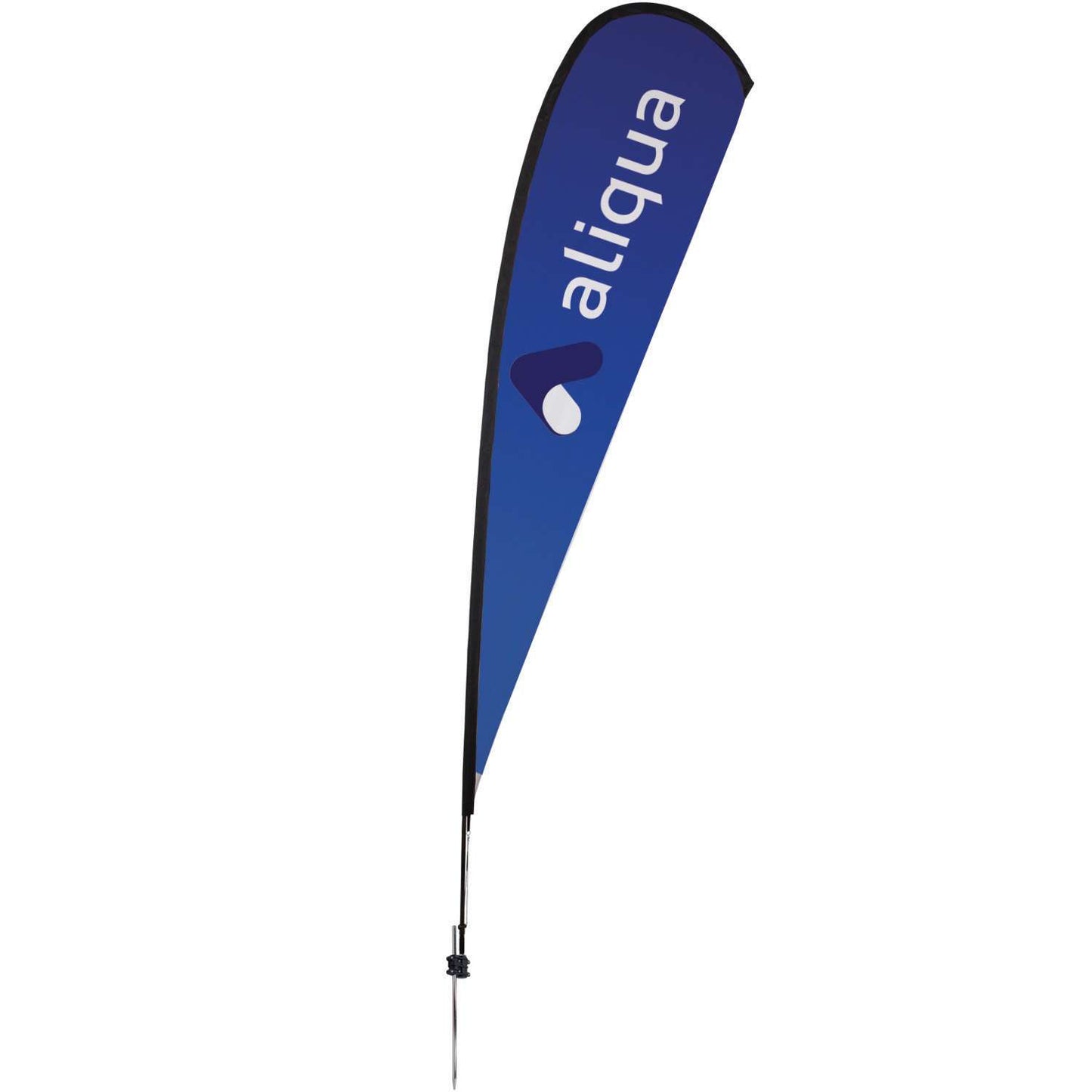 48-Hour Quick Ship 15' Premium Teardrop Sail Sign Kit (Single-Sided with Ground Spike)