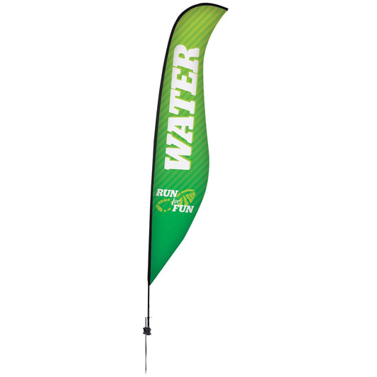 17' Premium Sabre Sail Sign Kit (Single-Sided with Ground Spike)