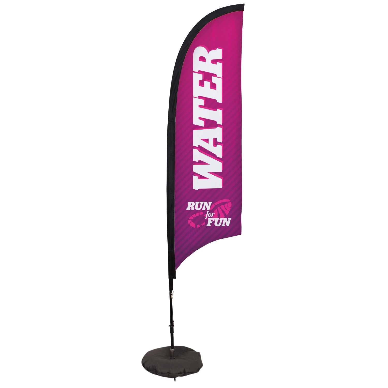 7' Premium Razor Sail Sign Kit (Single-Sided with Scissor Base)