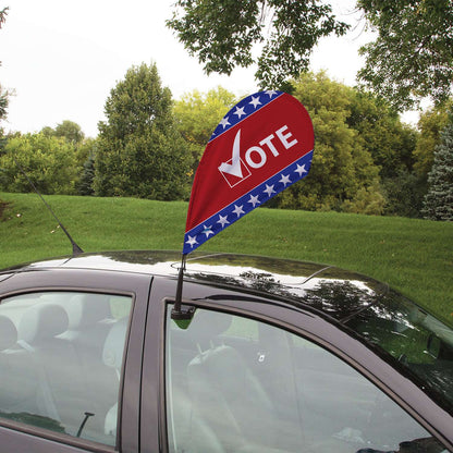 Mini Teardrop Sail Sign with Clip-On Base Kit Single-Sided