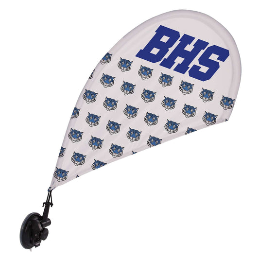 Mini Teardrop Sail Sign with Suction Cup Base Kit Single-Sided