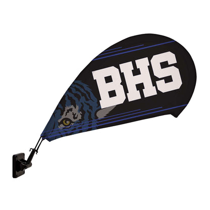 Mini Teardrop Sail Sign with Magnet Base Kit Single-Sided