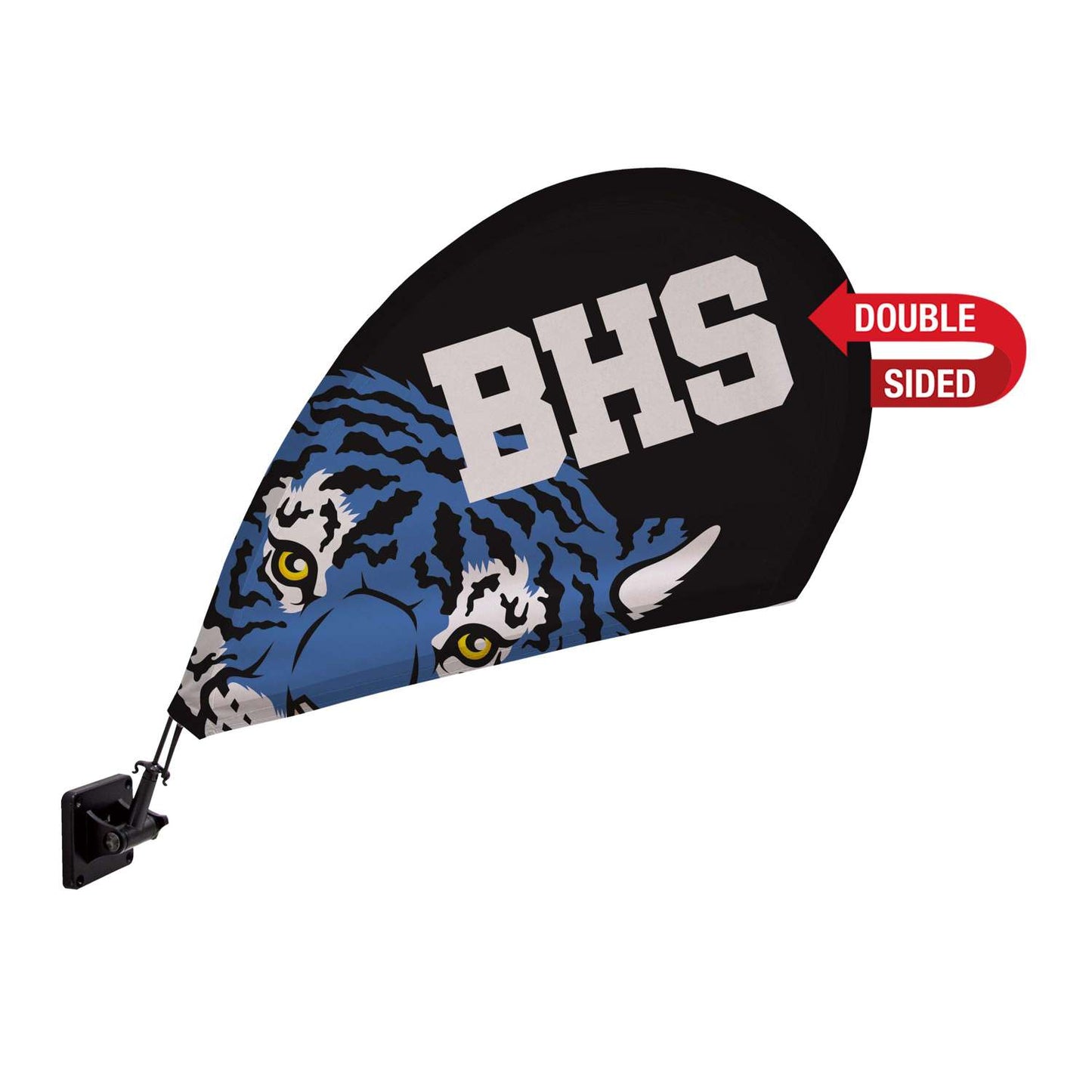 Mini Teardrop Sail Sign with Magnet Base Kit Double-Sided