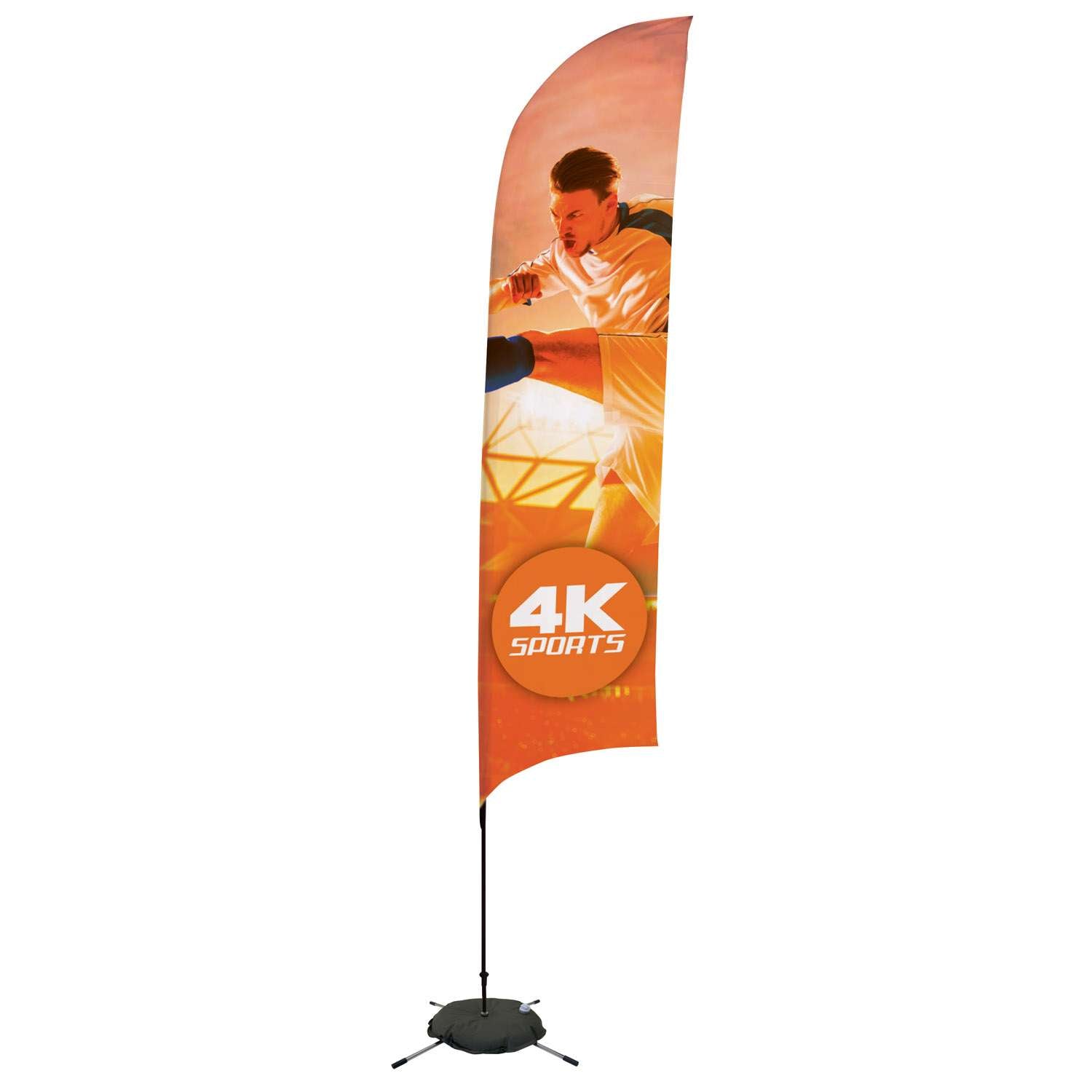 13' Streamline Razor Sail Sign Kit (Single-Sided with Scissor Base)