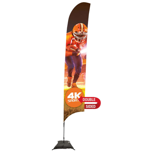 17' Streamline Razor Sail Sign Kit (Double-Sided with Scissor Base)