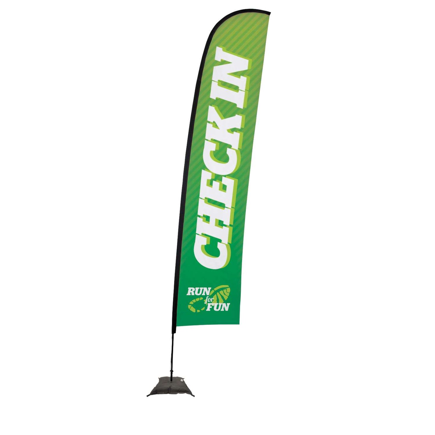 17' Premium Blade Sail Sign Kit (Single-Sided with Scissor Base)