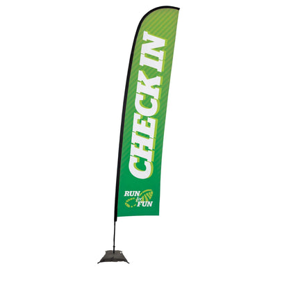 17' Premium Blade Sail Sign Kit (Single-Sided with Scissor Base)