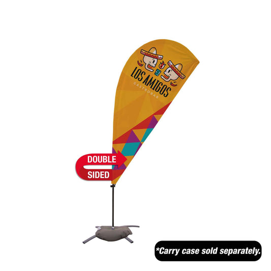 6.5' Value Teardrop Sail Sign Kit (Double-Sided with Cross Base)