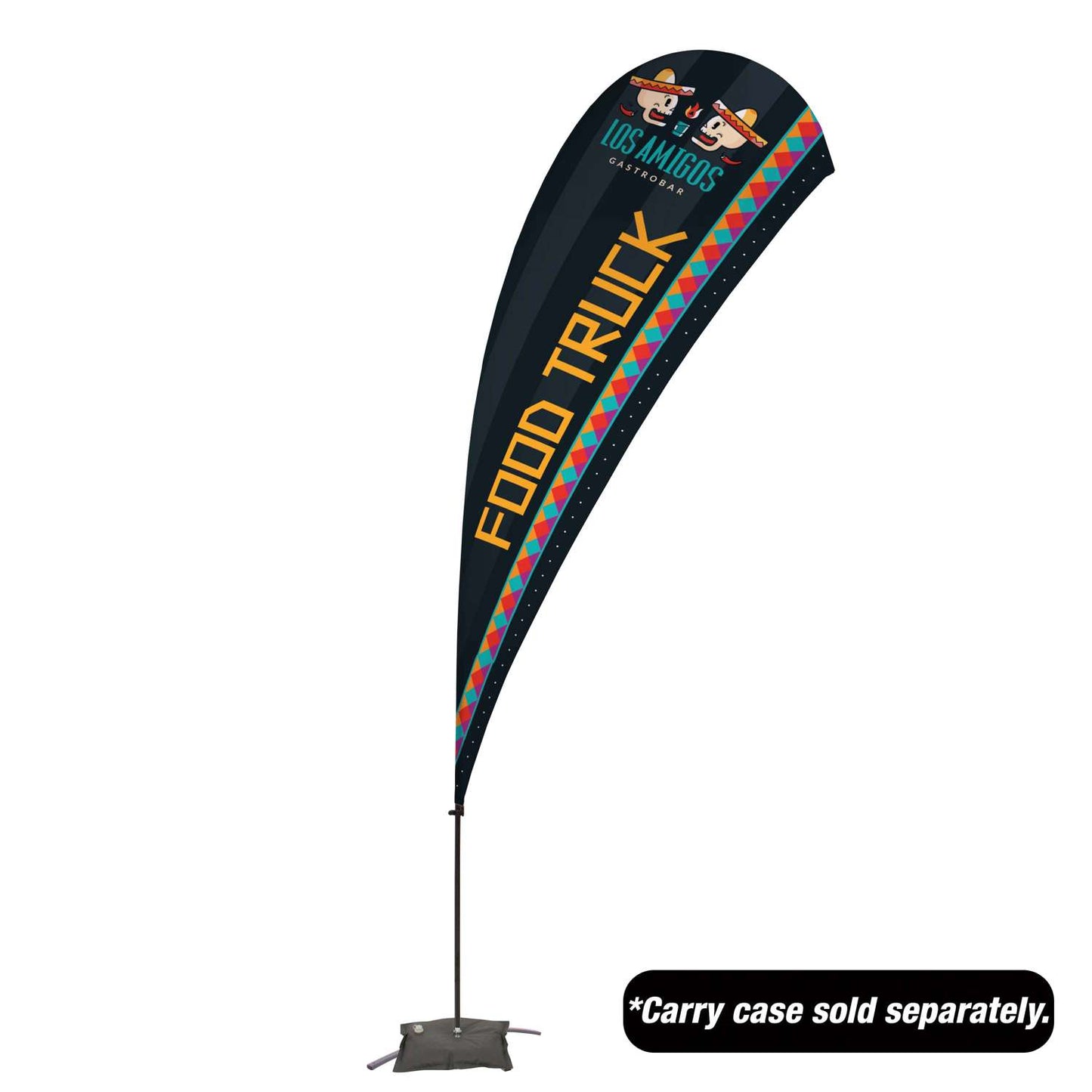 13' Value Teardrop Sail Sign Kit (Single-Sided with Cross Base)