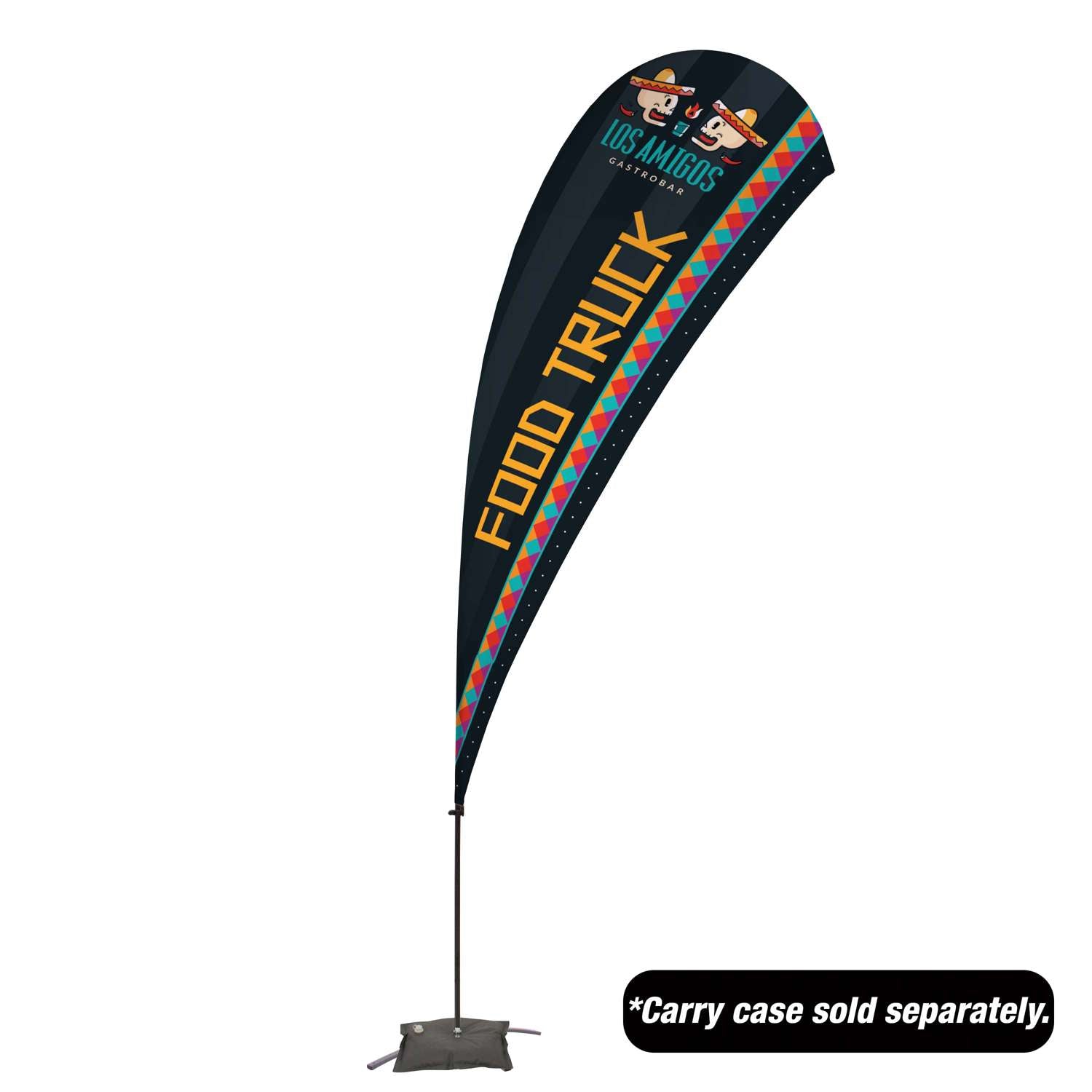 13' Value Teardrop Sail Sign Kit (Single-Sided with Cross Base)