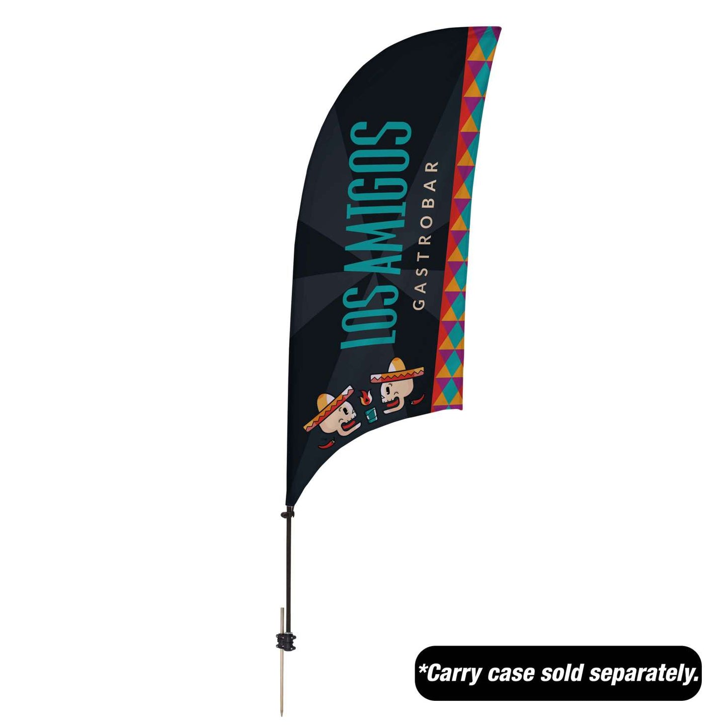 7.5' Value Razor Sail Sign Kit (Single-Sided with Value Spike)