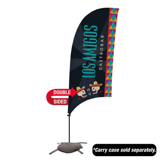 7.5' Value Razor Sail Sign Kit (Double-Sided with Cross Base)