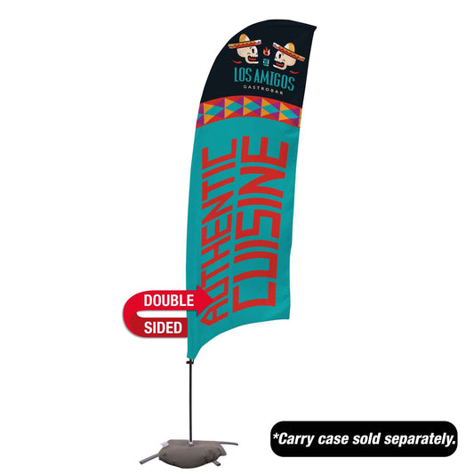 10.5' Value Razor Sail Sign Kit (Double-Sided with Cross Base)