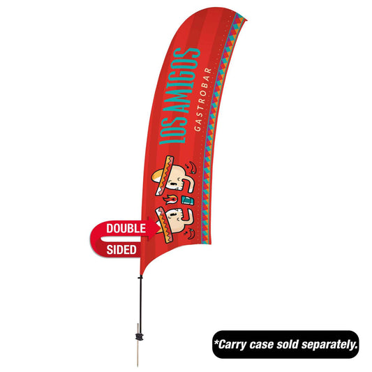 15' Value Razor Sail Sign Kit (Double-Sided with Value Spike & Ground Anchor)
