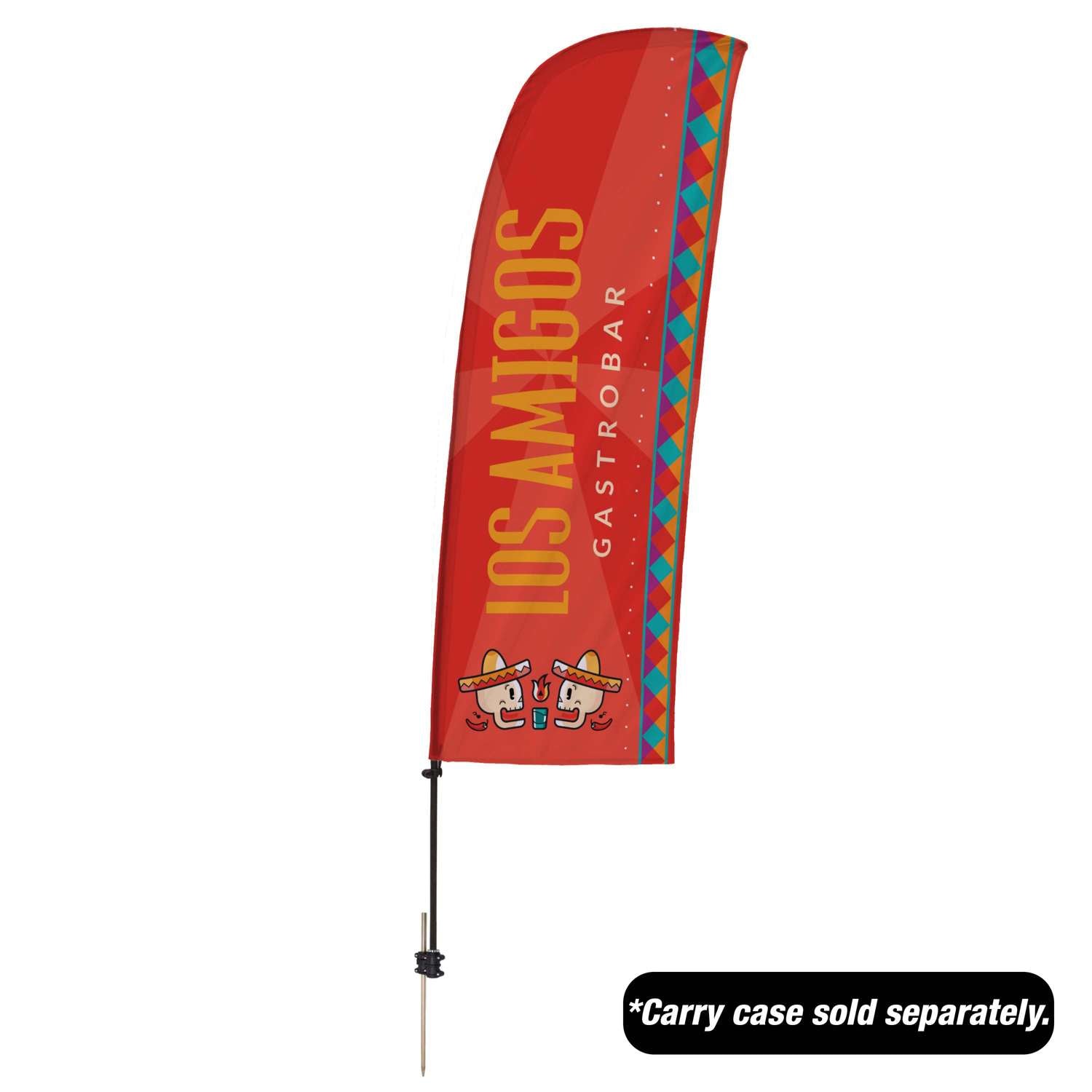 7.5' Value Blade Sail Sign Kit (Single-Sided with Spike Base)