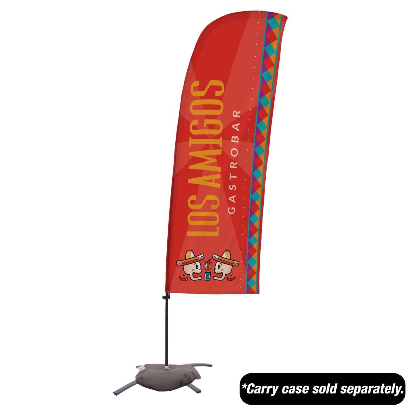 7.5' Value Blade Sail Sign Kit (Single-Sided with Cross Base)
