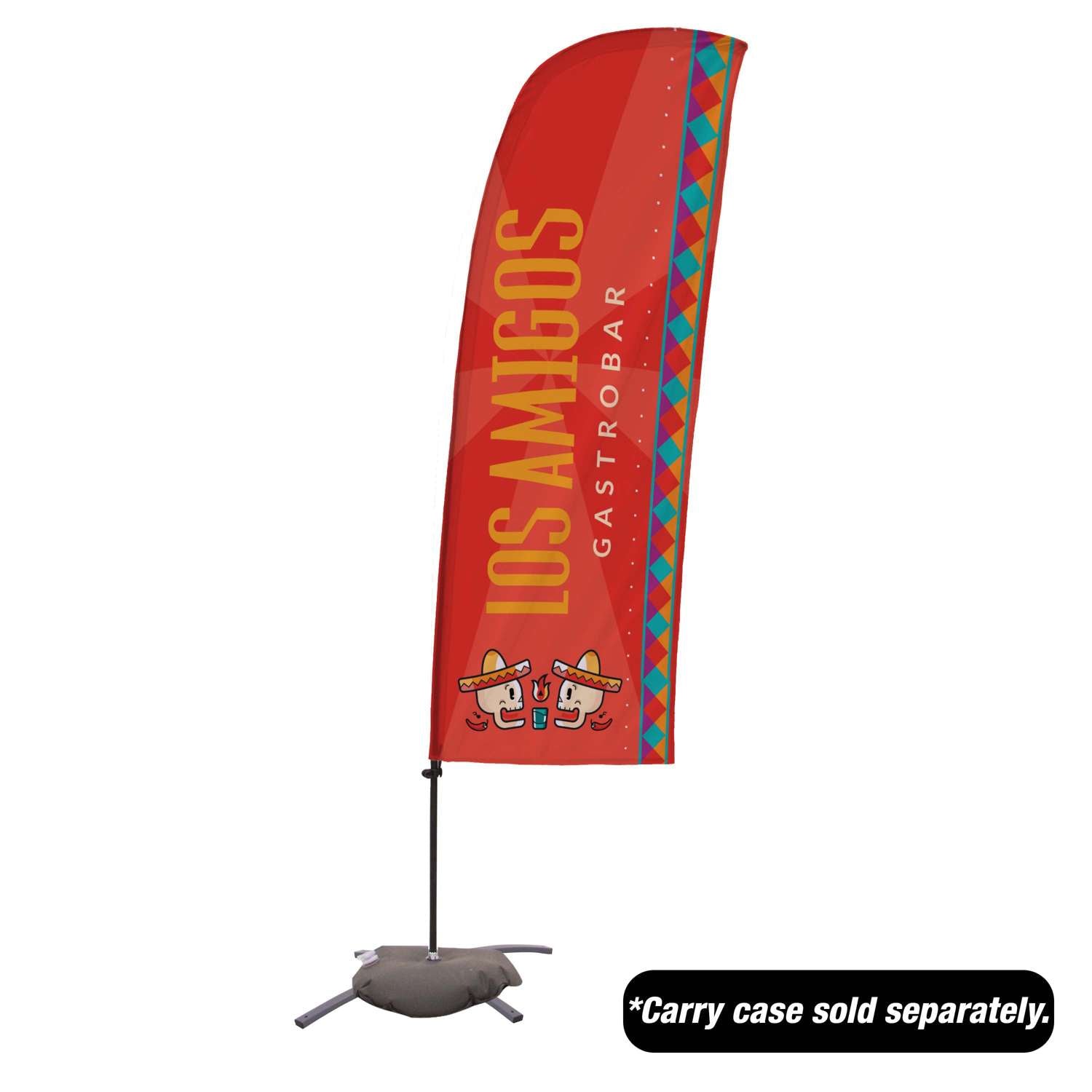 7.5' Value Blade Sail Sign Kit (Single-Sided with Cross Base)