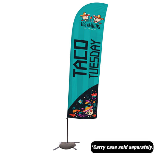 15' Value Blade Sail Sign Kit (Single-Sided with Cross Base)
