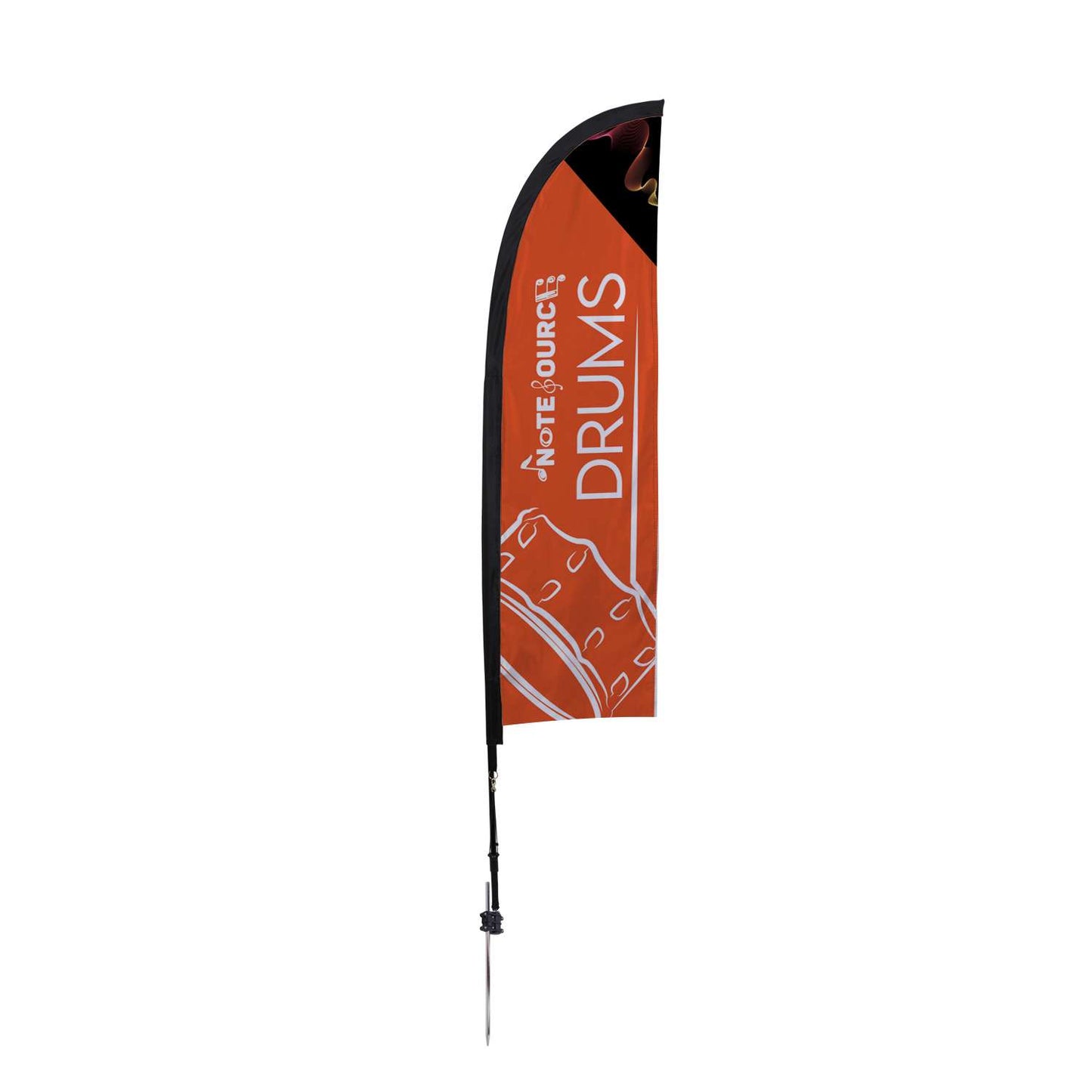 7' Elite Blade Nylon Sail Sign Kit (Single-Sided with Ground Spike)
