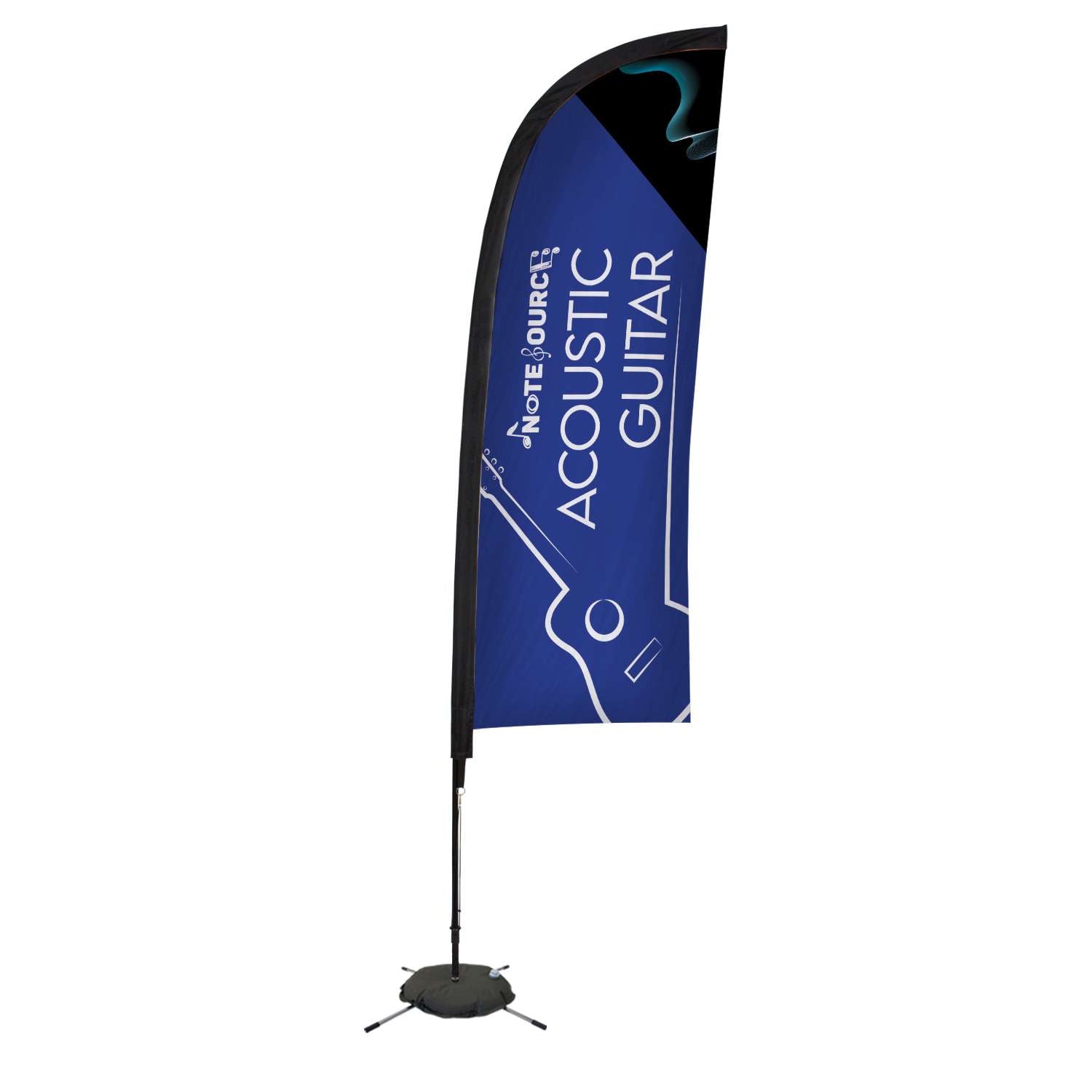 9' Elite Blade Nylon Sail Sign Kit (Single-Sided with Scissor Base)