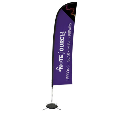 13' Elite Blade Nylon Sail Sign Kit (Single-Sided with Scissor Base)