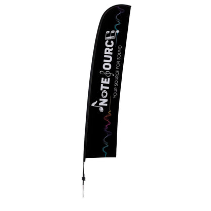 17' Elite Blade Nylon Sail Sign Kit (Single-Sided with Ground Spike)