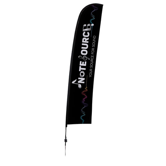 17' Elite Blade Nylon Sail Sign Kit (Single-Sided with Ground Spike)