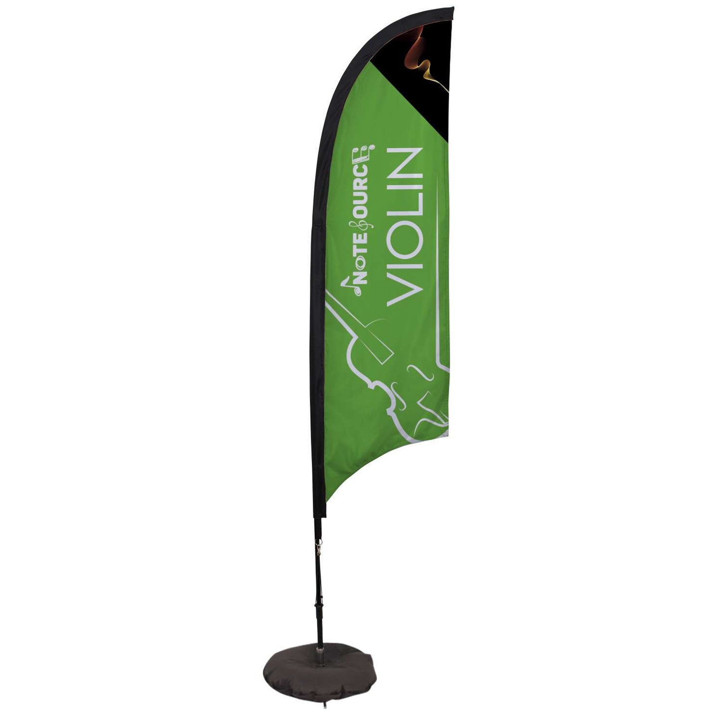7' Elite Razor Nylon Sail Sign Kit (Single-Sided with Scissor Base)