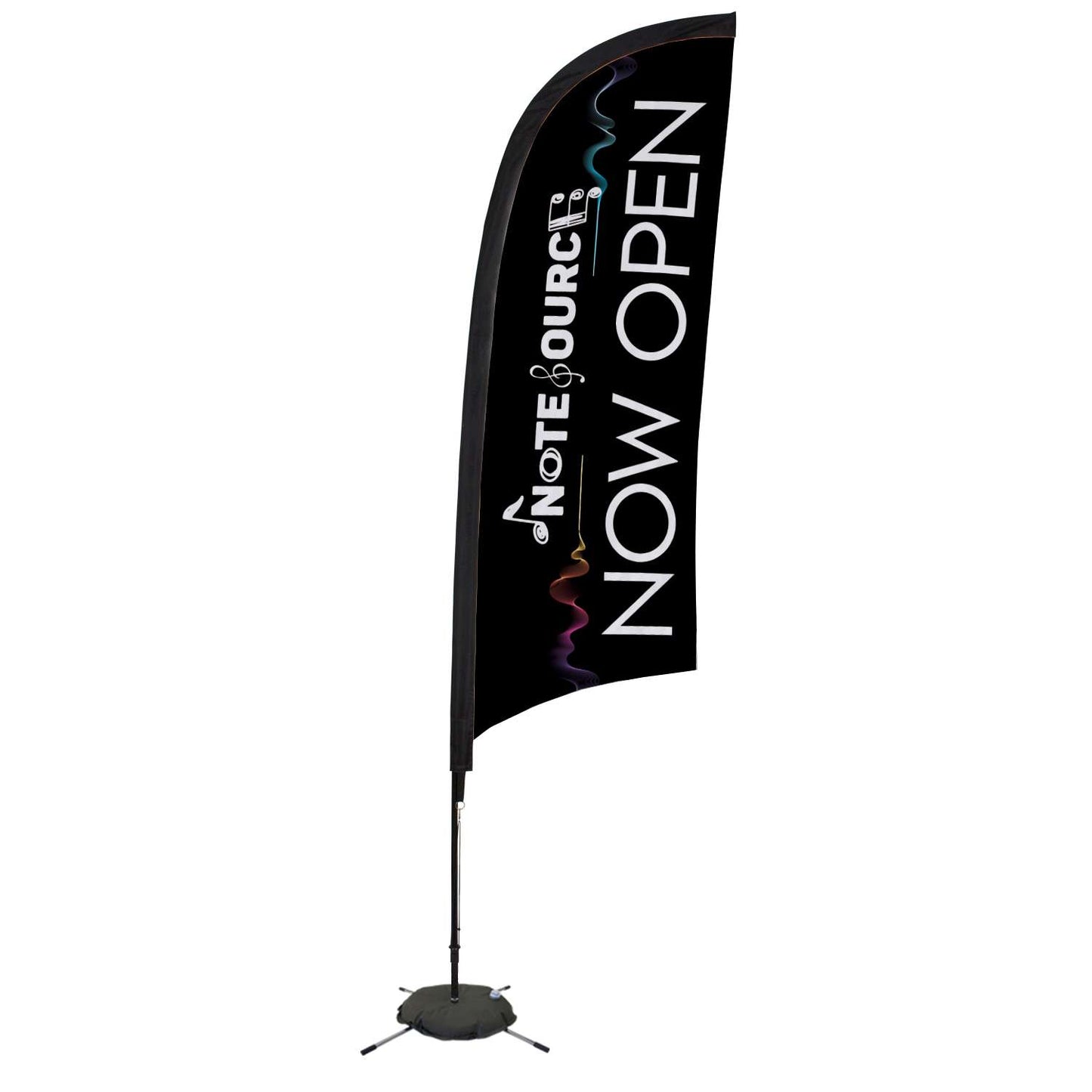 9' Elite Razor Nylon Sail Sign Kit (Single-Sided with Scissor Base)