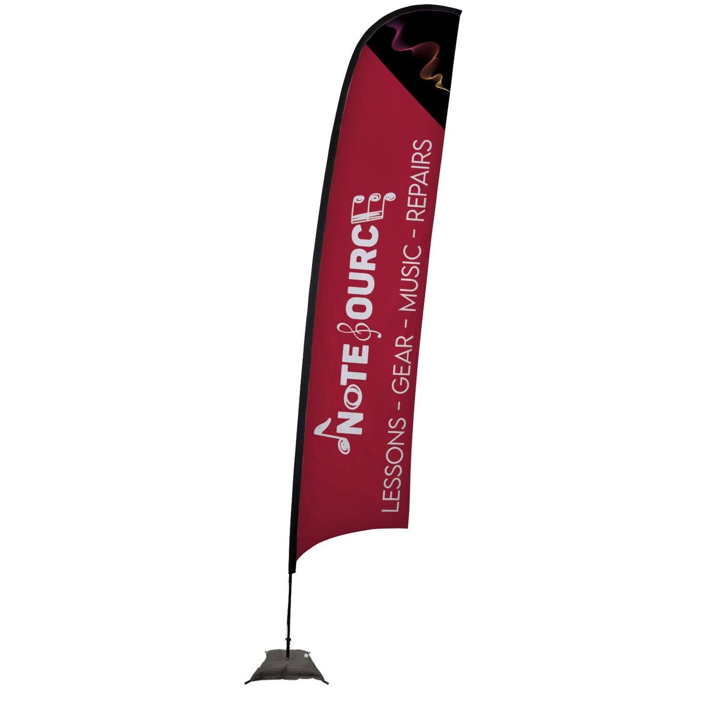 17' Elite Razor Nylon Sail Sign Kit (Single-Sided with Scissor Base)