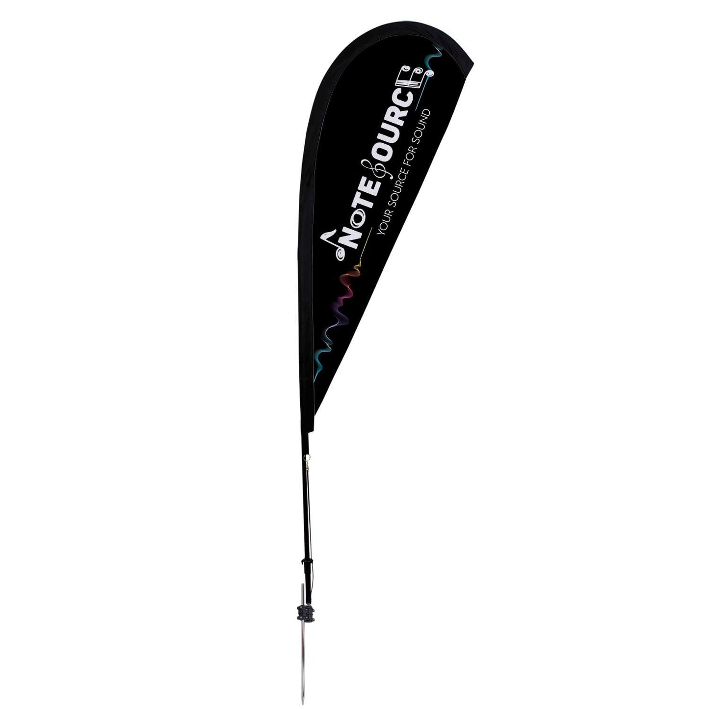 6' Elite Teardrop Nylon Sail Sign Kit (Single-Sided with Ground Spike)