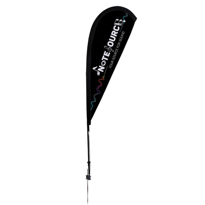 6' Elite Teardrop Nylon Sail Sign Kit (Single-Sided with Ground Spike)