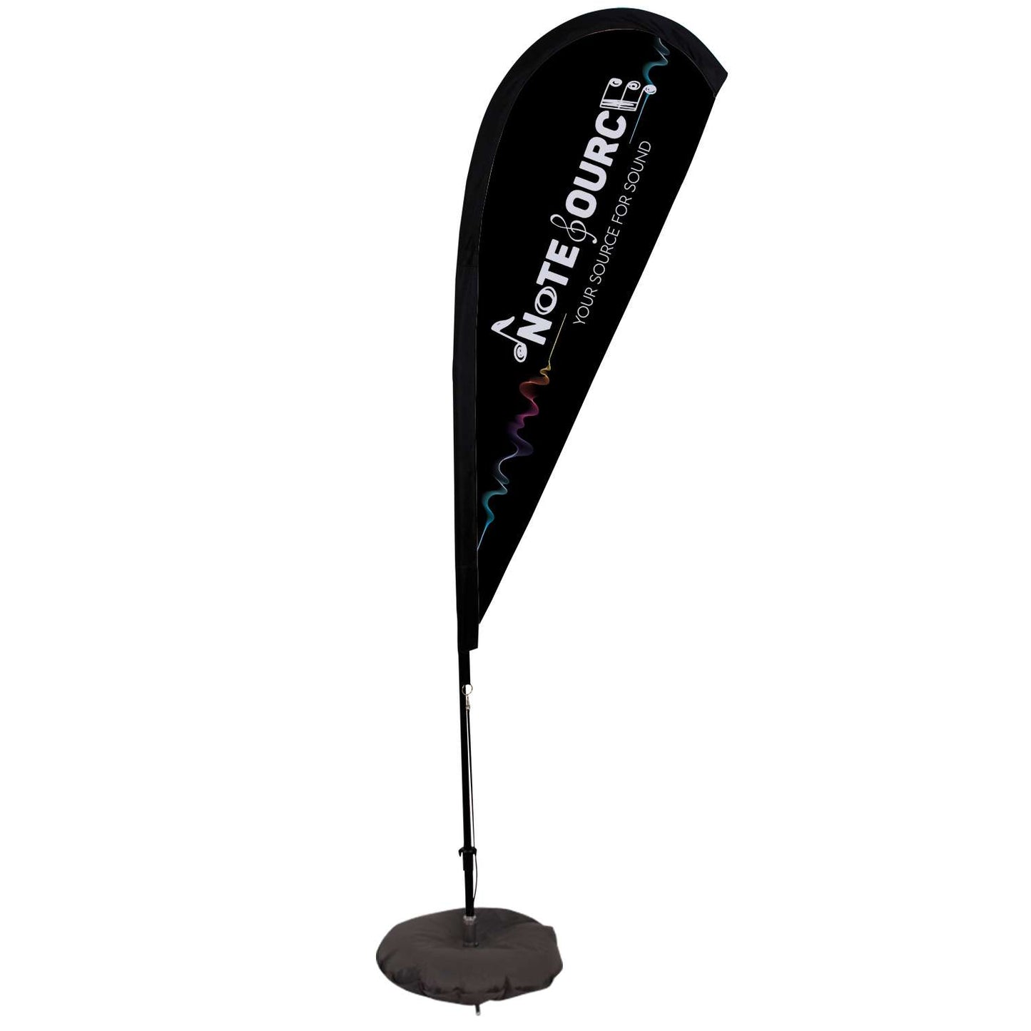 6' Elite Teardrop Nylon Sail Sign Kit (Single-Sided with Scissor Base)
