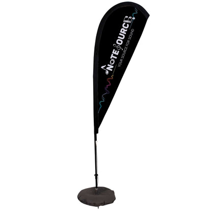 6' Elite Teardrop Nylon Sail Sign Kit (Single-Sided with Scissor Base)