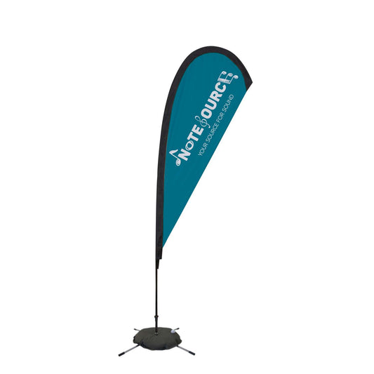 8' Elite Teardrop Nylon Sail Sign Kit (Single-Sided with Scissor Base)