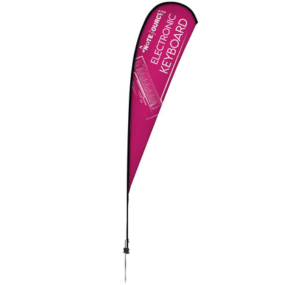 15' Elite Teardrop Nylon Sail Sign Kit (Single-Sided with Ground Spike)